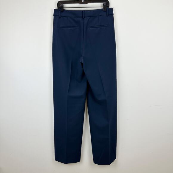 J.Crew Tall Wide Leg Trouser Four Season Stretch High Rise Navy US 10 T NWT - Picture 12 of 13